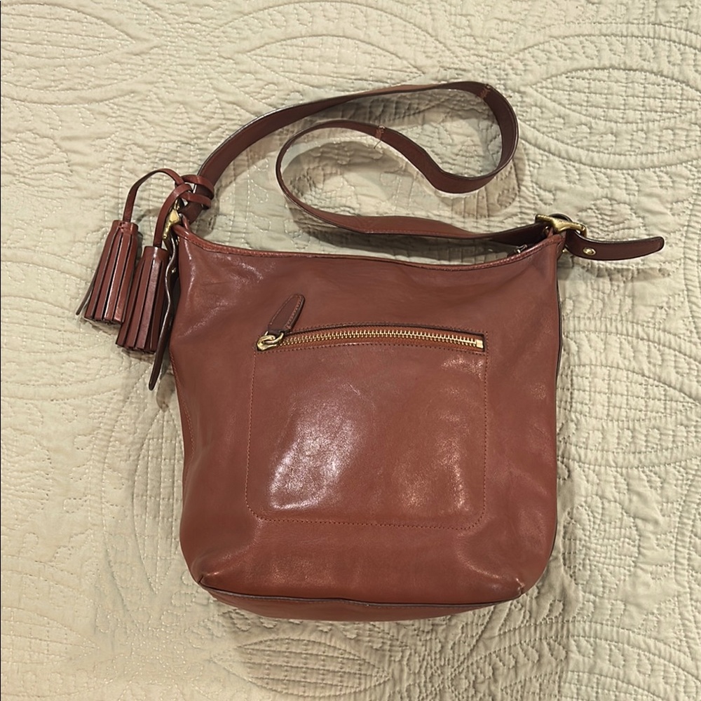 Coach crossbody in rich brown
